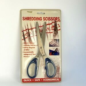 NEW '07 Shredding Scissors Paper Cutter Quick Safe Economical Privacy Shear Tool